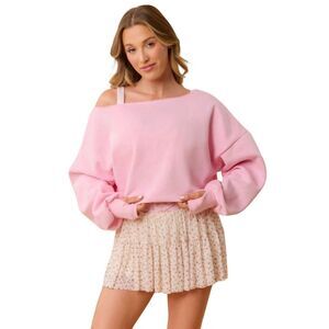 Blogilates Dance Studio Sweatshirt - Size Large - Pink